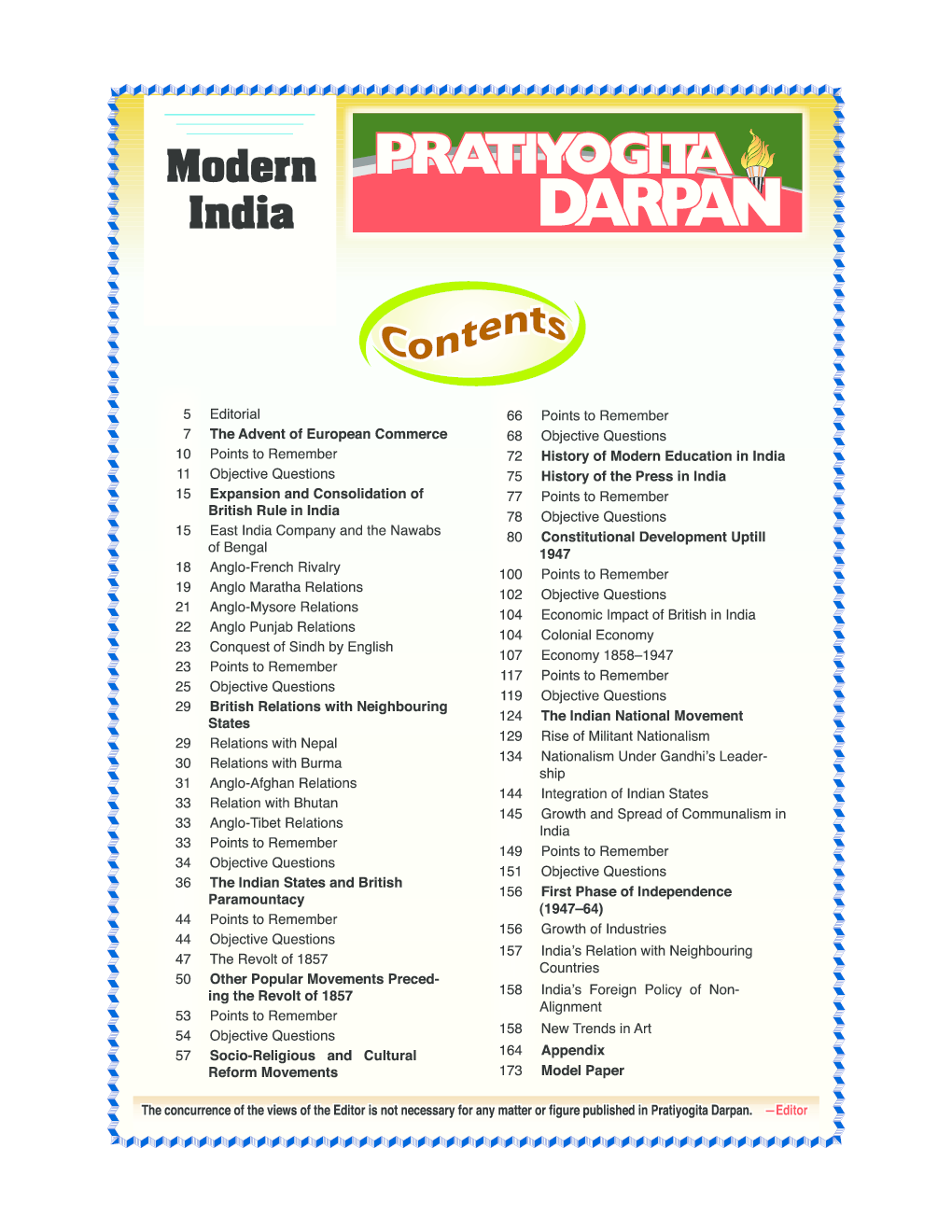 Pratiyogita Darpan Extra Issue Series-17 Indian History-Modern India - Page 2