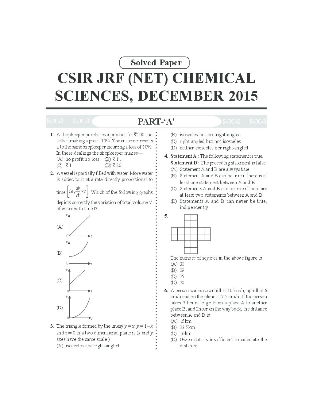 UGC-CSIR Previous Year Solved Paper-I (Section B) Chemical Sciences - Page 2