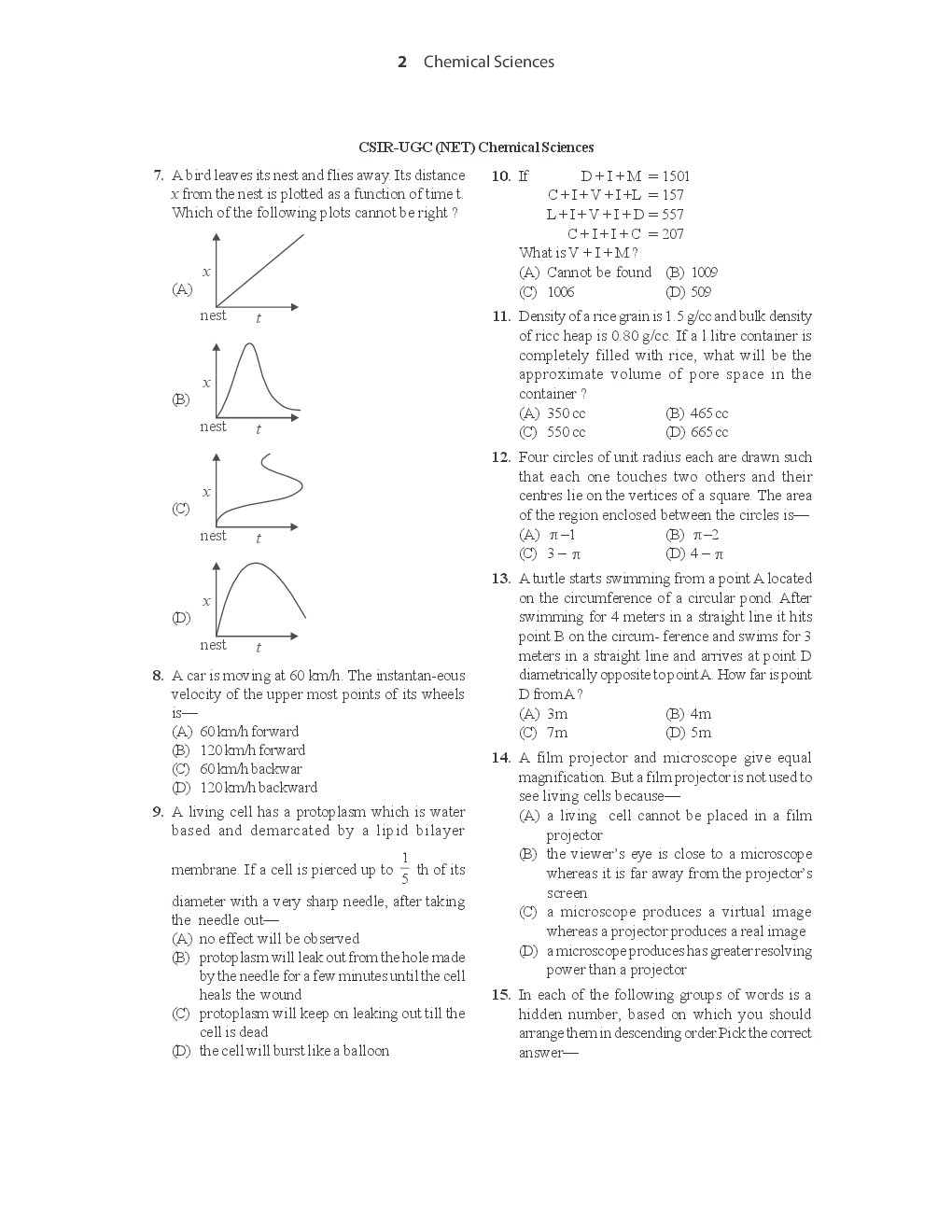 UGC-CSIR Previous Year Solved Paper-I (Section B) Chemical Sciences - Page 3
