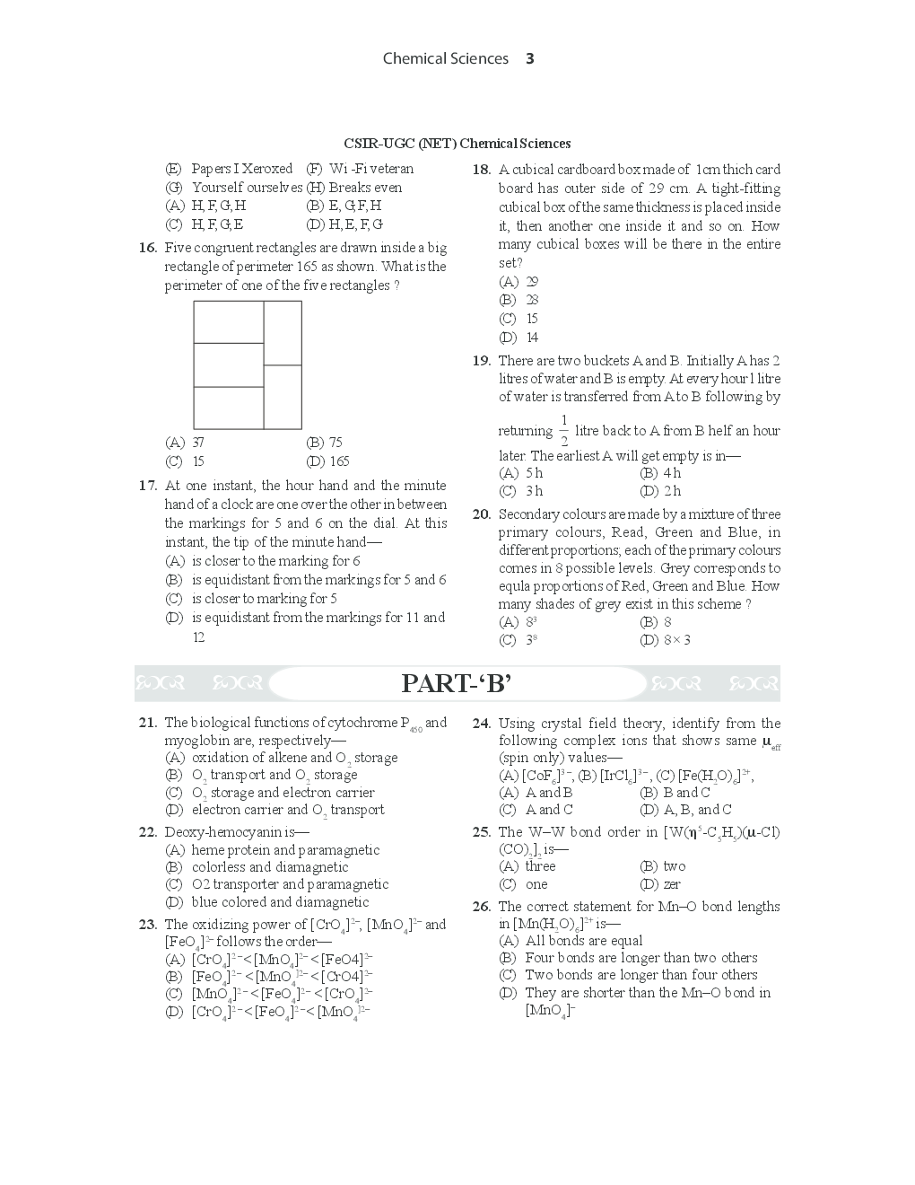 UGC-CSIR Previous Year Solved Paper-I (Section B) Chemical Sciences - Page 4