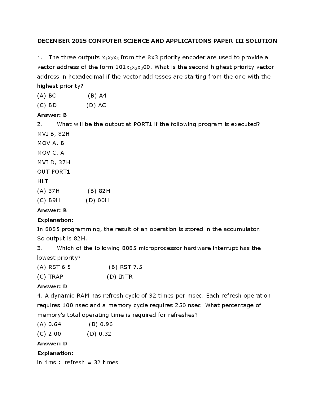 UGC-NET Previous Year Solved Paper-II And III Computer Science - Page 2