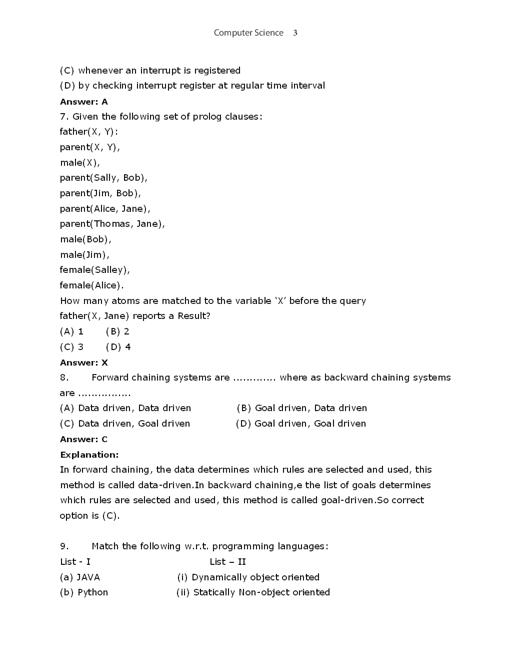 UGC-NET Previous Year Solved Paper-II And III Computer Science - Page 4