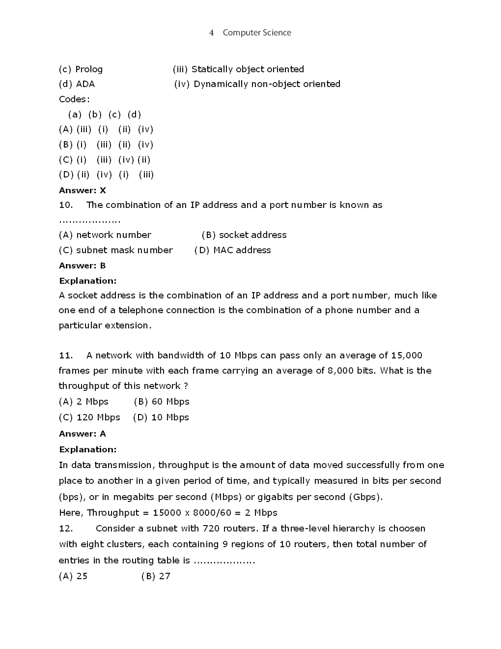 UGC-NET Previous Year Solved Paper-II And III Computer Science - Page 5