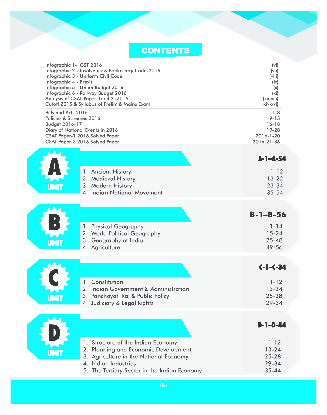 22 Years CSAT General Studies IAS Prelims Topic-wise Solved Papers (1995-2016) 7th Edition - Page 4