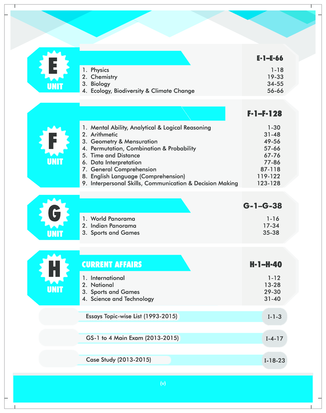 22 Years CSAT General Studies IAS Prelims Topic-wise Solved Papers (1995-2016) 7th Edition - Page 5