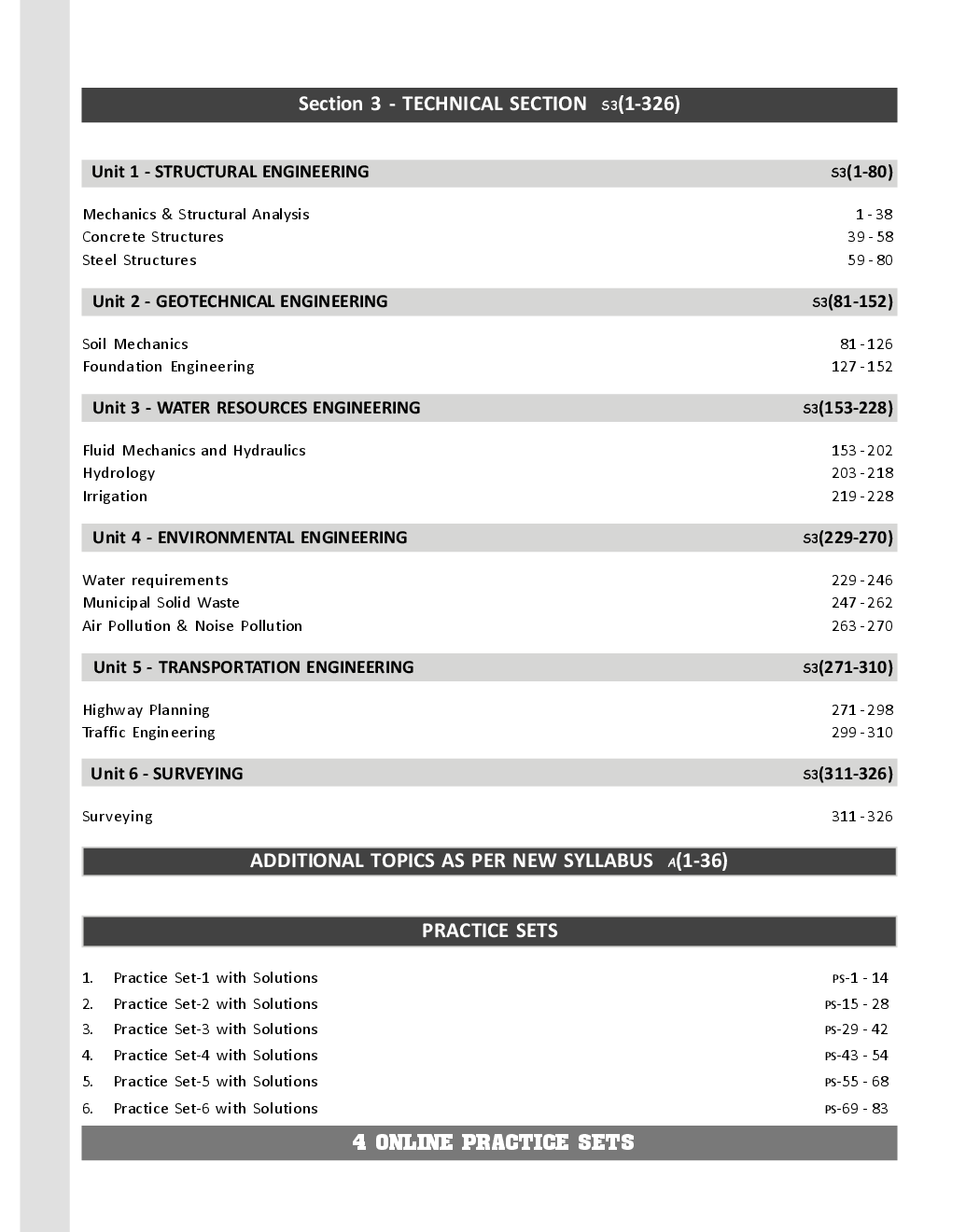GATE 2017 Civil Engineering Masterpiece with 10 Practice Sets (6 in Book + 4 Online) 4th edition - Page 5