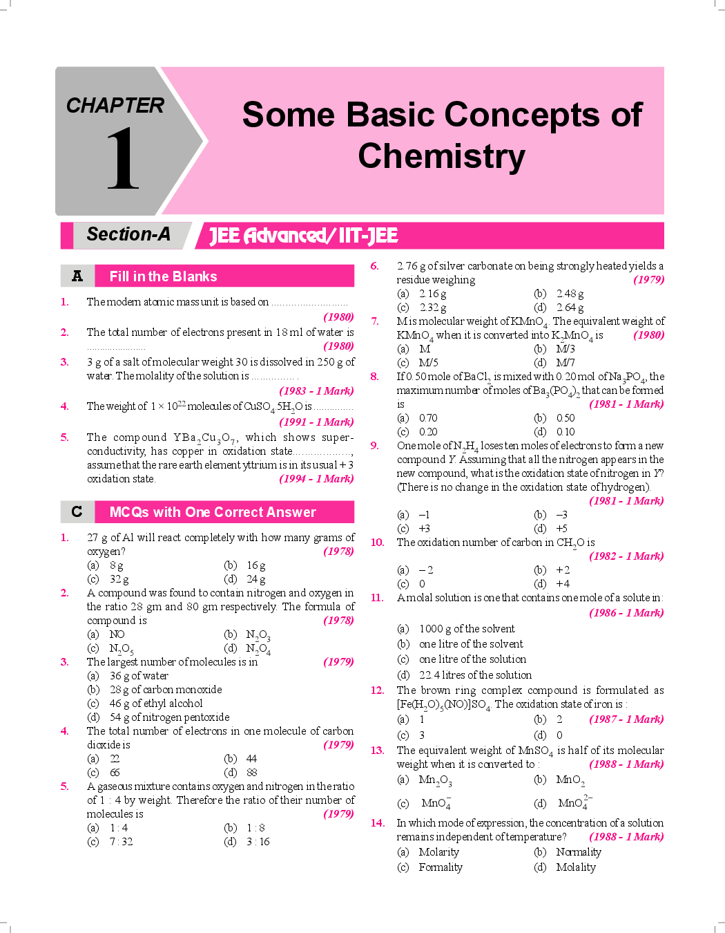 39 Years IIT-JEE Advanced + 15 yrs JEE Main Topic-wise Solved Paper Chemistry 12th Edition - Page 5