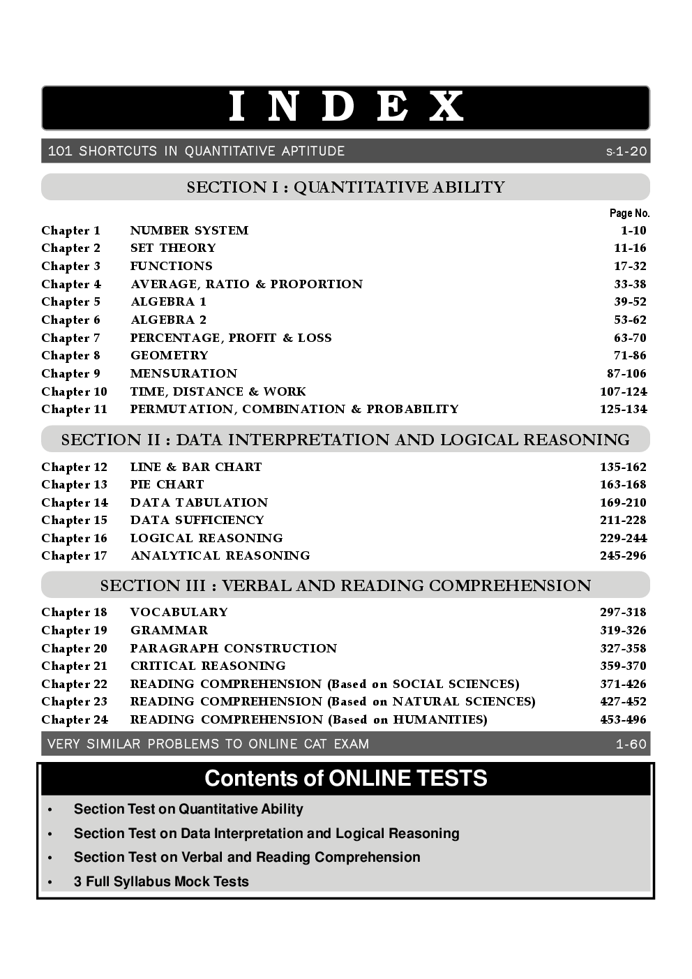 CAT Topic-wise Solved Papers with 6 Online Practice Sets 9th edition - Page 4