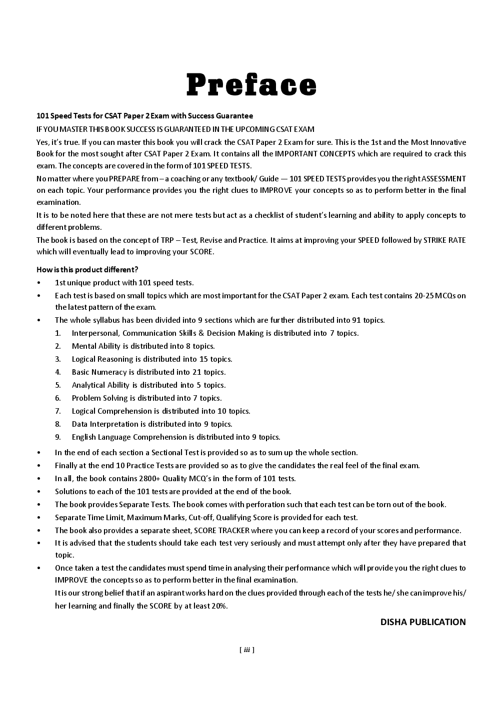 CSAT Paper 2 IAS Prelims 101 Speed Tests Practice Workbook with 10 Practice Sets - 2nd Edition - Page 4
