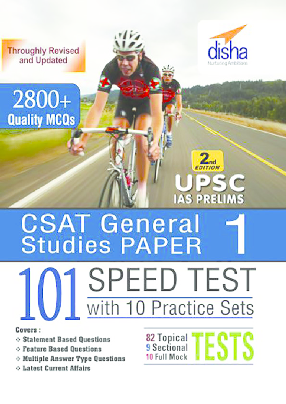 CSAT General Studies Paper 1 (IAS Prelims) 101 Speed Tests Practice Workbook  with 10 Practice Sets - 2nd Edition  - Page 1