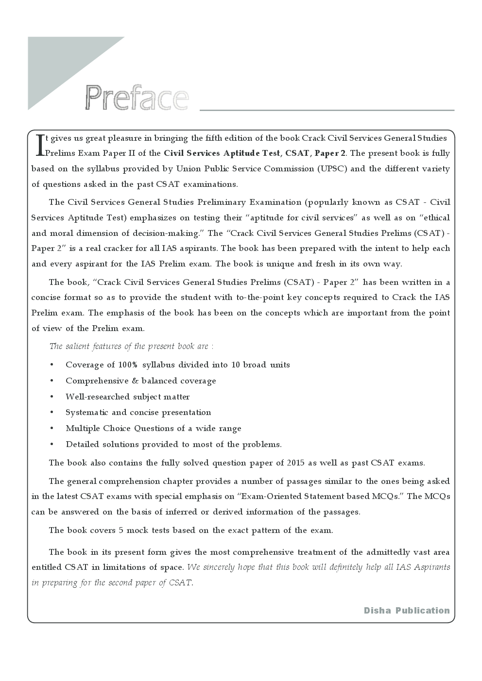 Crack CSAT - Paper 2 with 5 Mock Tests (General Studies IAS Prelims) Fifth Edition - Page 4