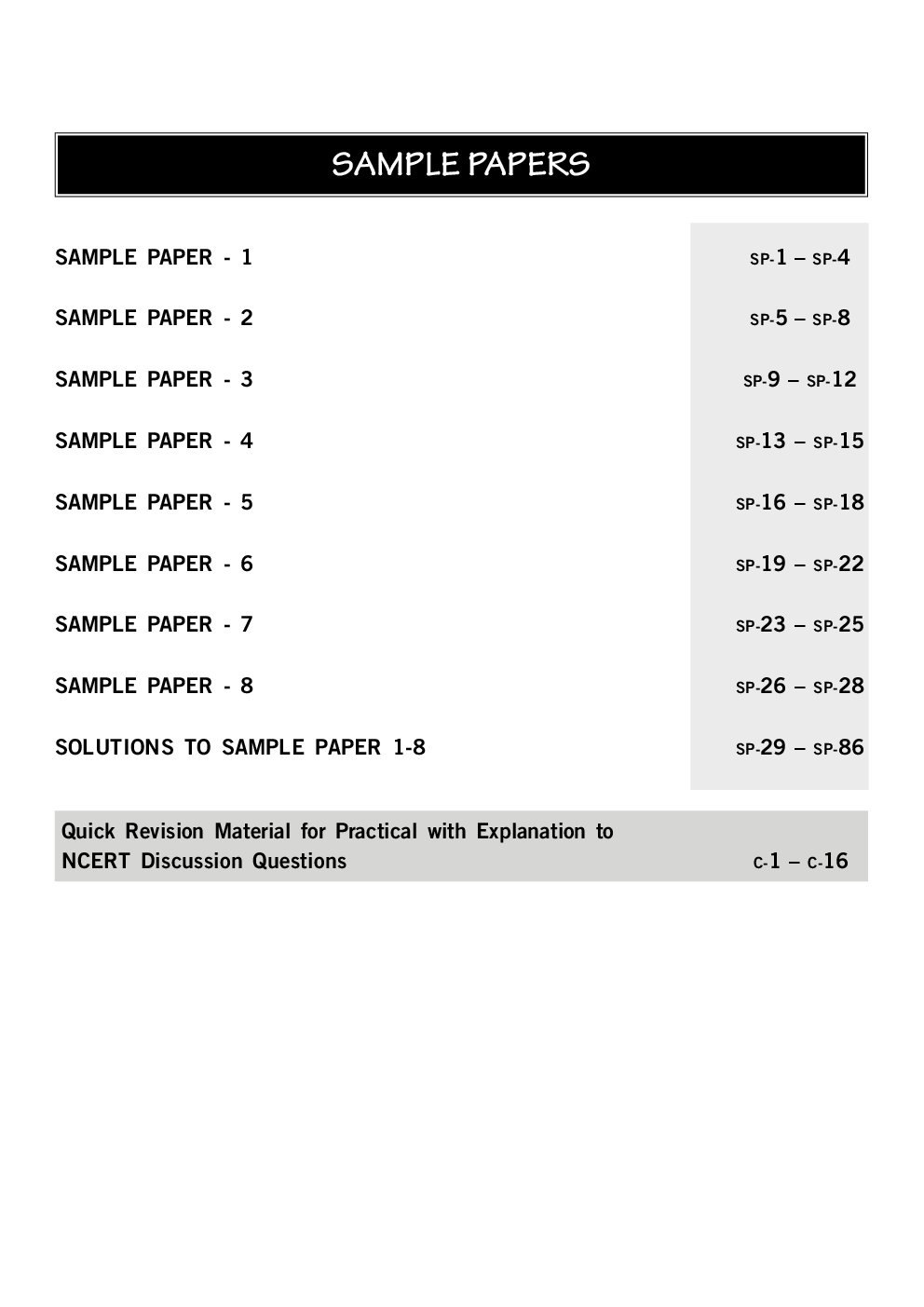 CBSE-Board Success Files Class 12 Chemistry with 8 Sample Papers 3rd Edition - Page 5