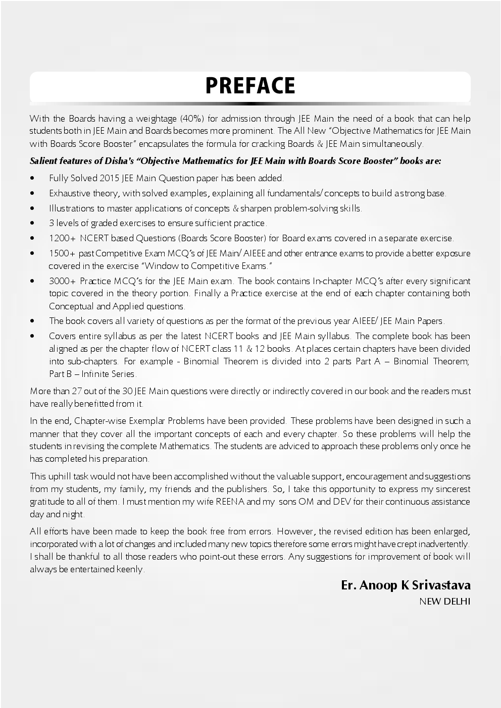 Objective Mathematics for  JEE Main with Boards Score Booster 13th Edition - Page 4