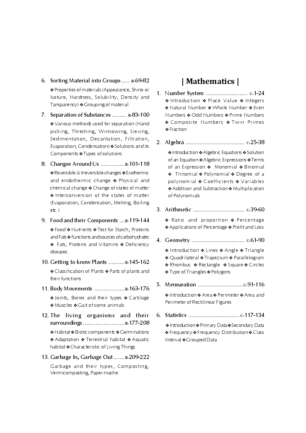 PMT/ IIT-JEE Foundation for Class 6 (Science/ Maths/ Mental Ability) 2nd Edition - Page 4