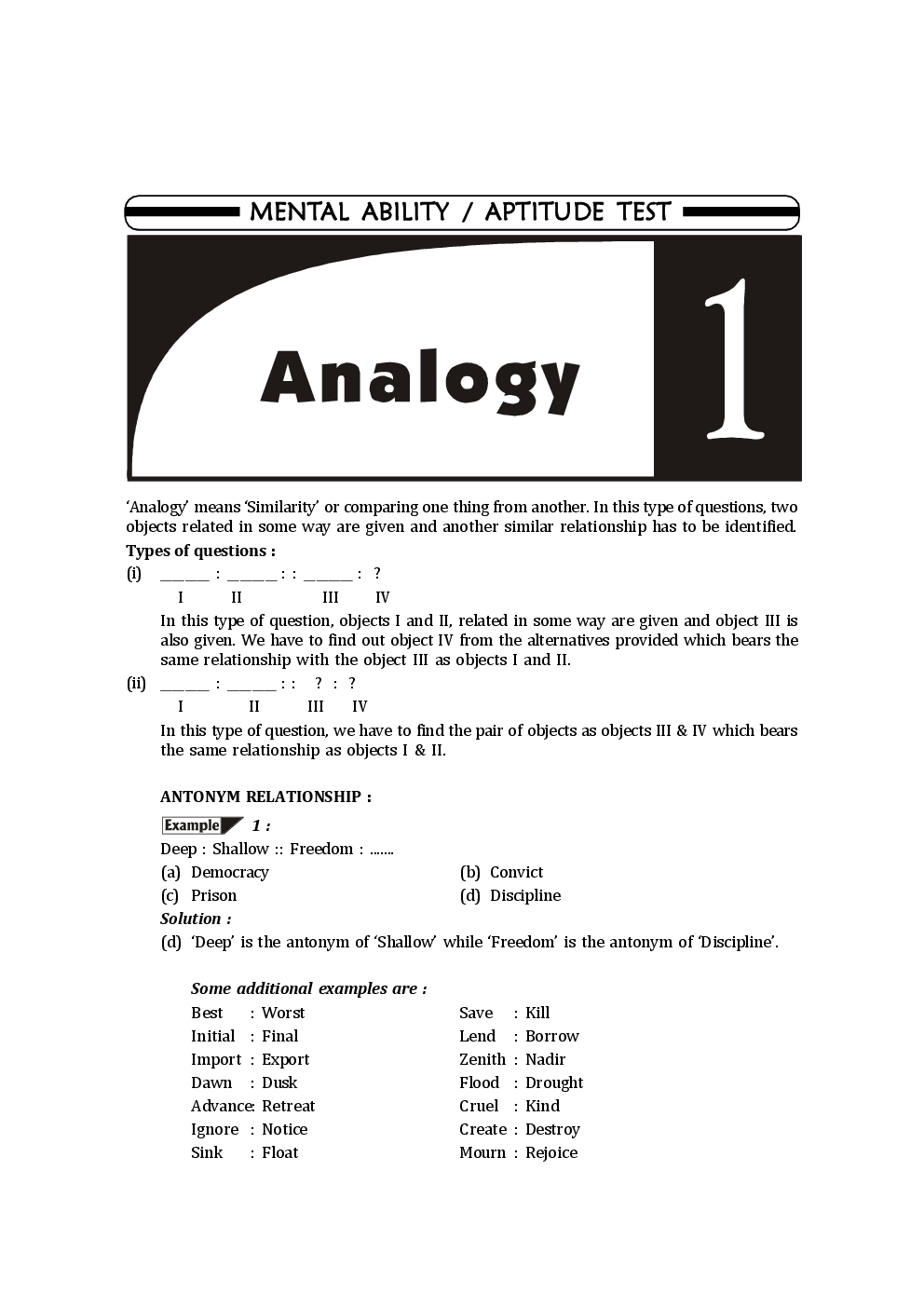 PMT/ IIT-JEE Foundation for Class 6 (Science/ Maths/ Mental Ability) 2nd Edition - Page 5