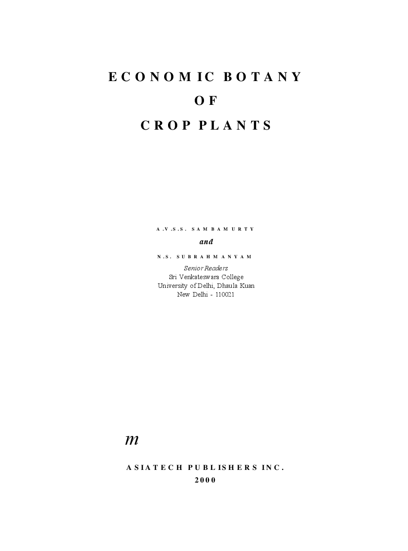 Economic Botany of Crop Plants - Page 3