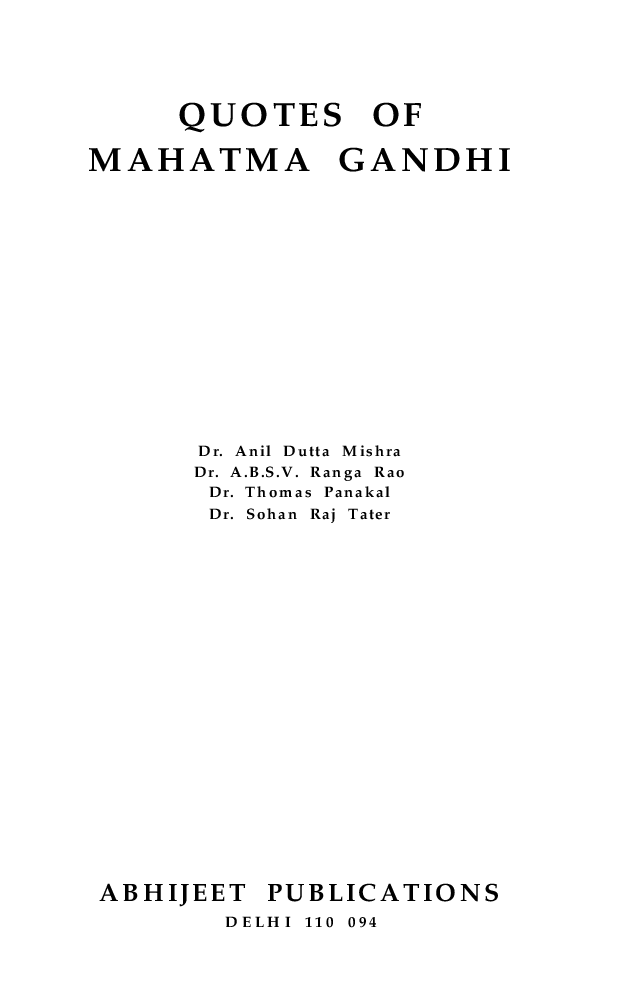 Quotes of Mahatma Gandhi - Page 2