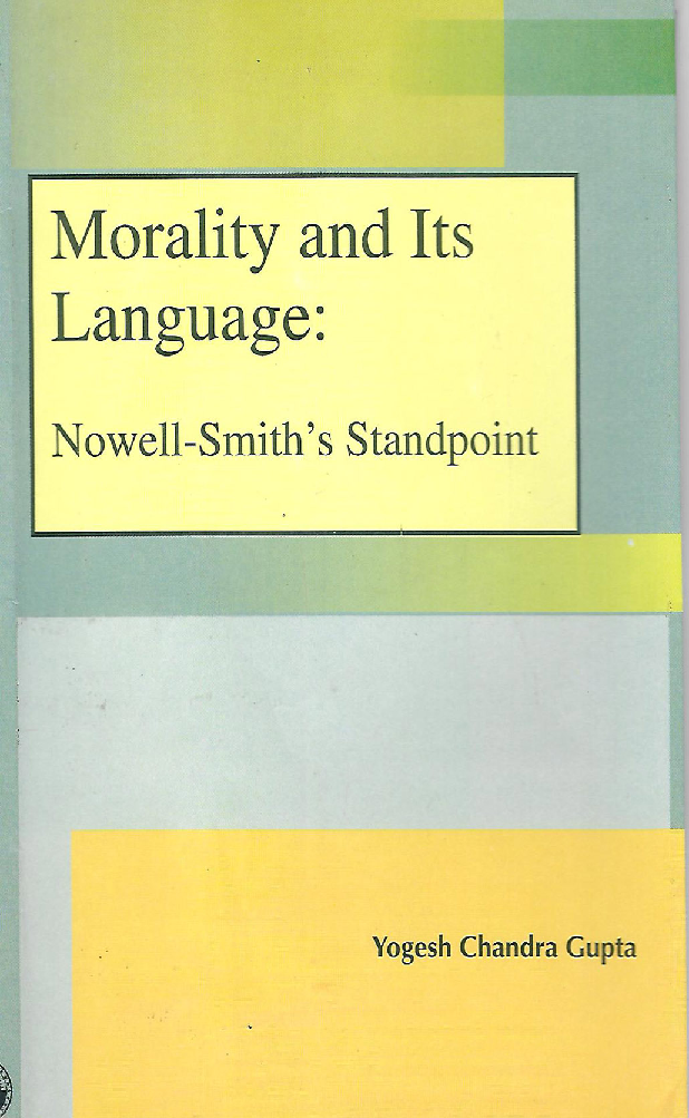 Morality and Its Language : Nowell-Smith's Standpoint - Page 1