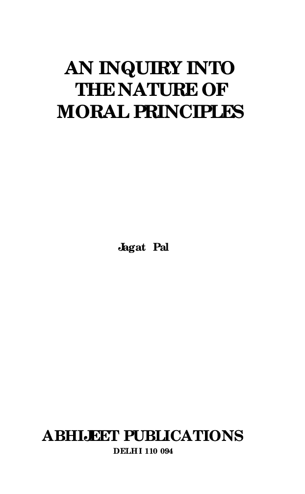 An Inquiry into the Nature of Moral Priniciples - Page 3