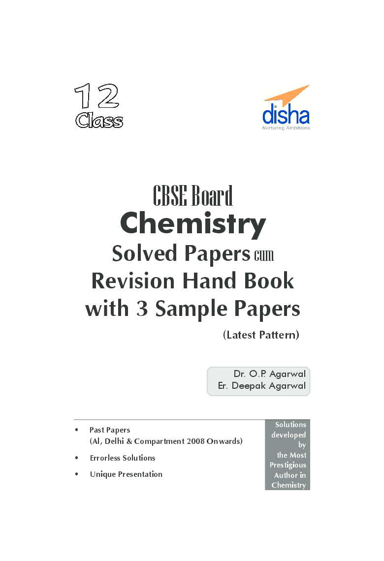 Class 12 Chemistry Solved Papers (2008-16) cum Revision Handbook with 3 Sample Papers - Page 2
