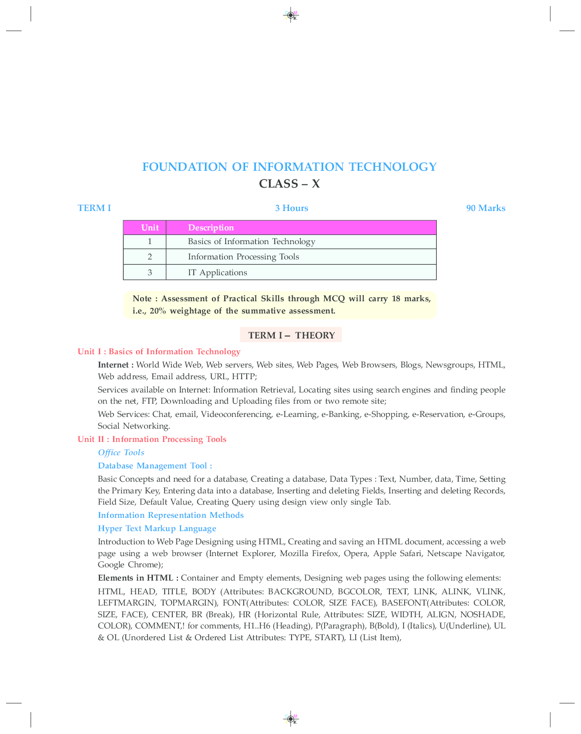 Holy Faith abc Of Foundation Of Information Technology For Class X (Term I And II) - Page 5