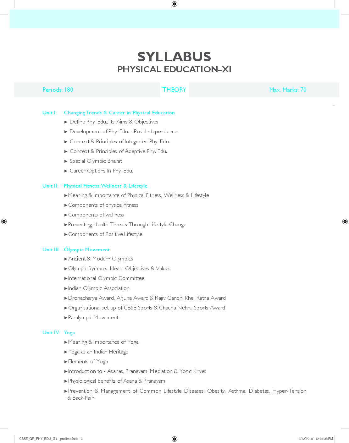 MBD CBSE Super Refresher Physical Education For Class 11 - Page 4