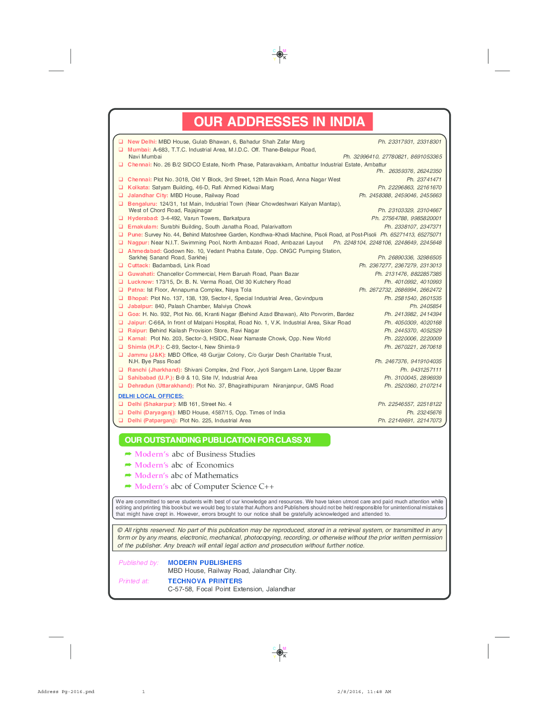 Modern's abc Of Accountancy For Class 11 - Page 3