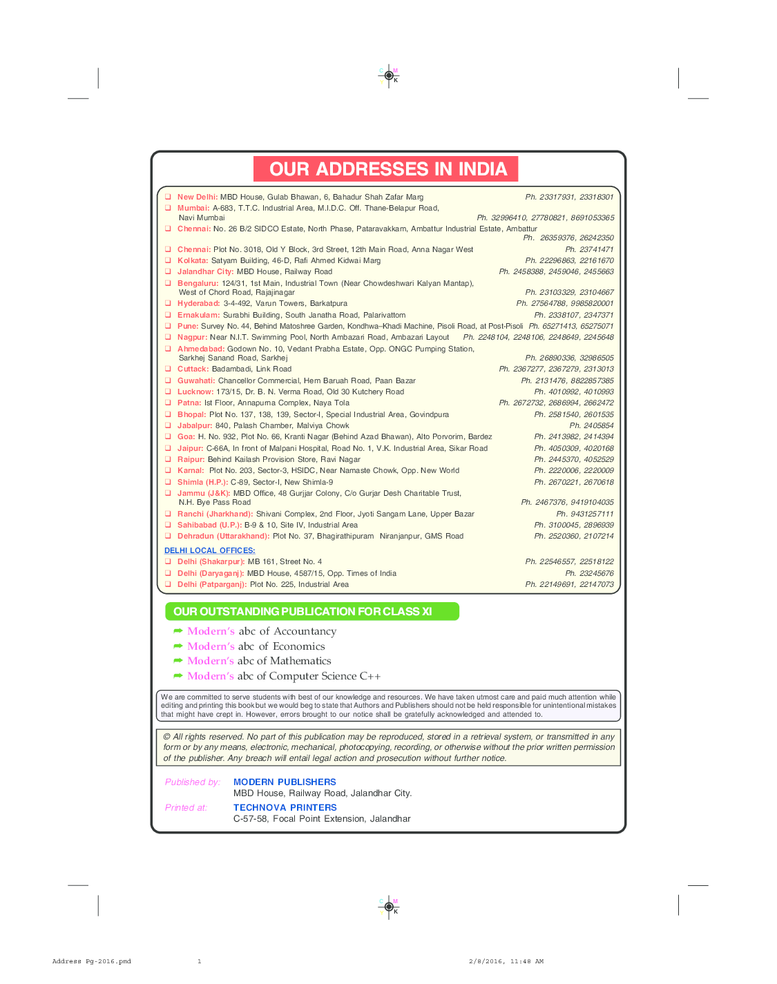 Modern's abc Of Business Studies For Class 11 - Page 3