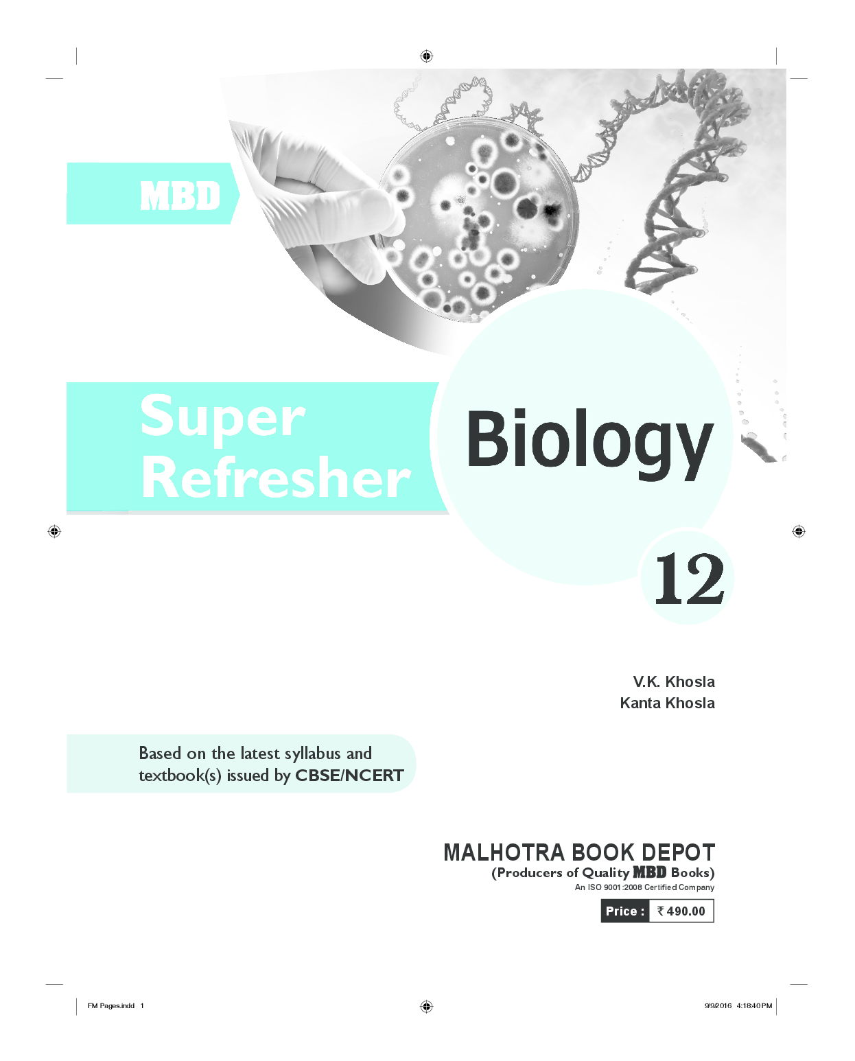 MBD CBSE Super Refresher Biology For Class 12 - Page 2