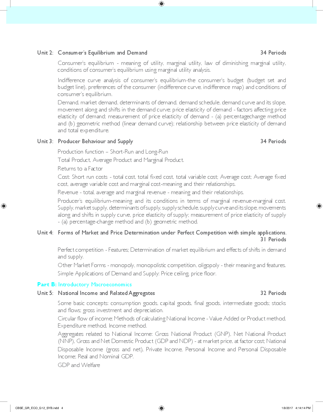 MBD CBSE Super Refresher Economics For Class 12 - Page 5