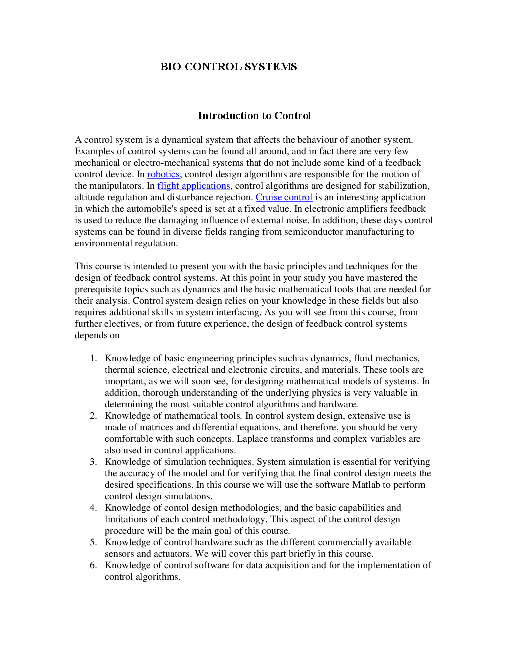 GATE Study Material Bio Control Systems (Biotechnology Engineering) - Page 2