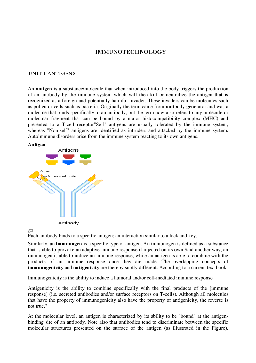 GATE Study Material Immunotechnology (Biotechnology Engineering) - Page 2