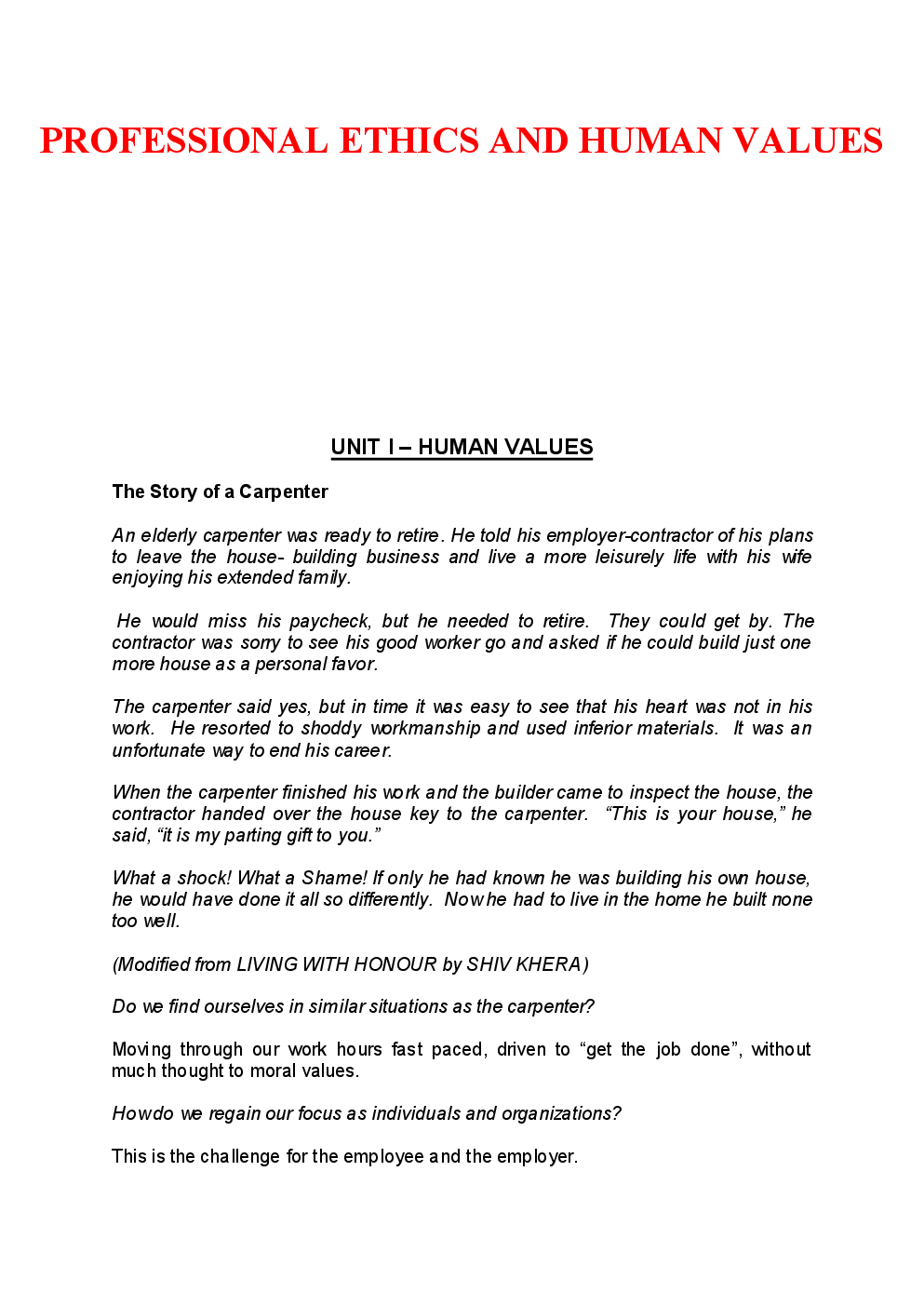 GATE Study Material Professional Ethics And Human Values (Biotechnology Engineering) - Page 2