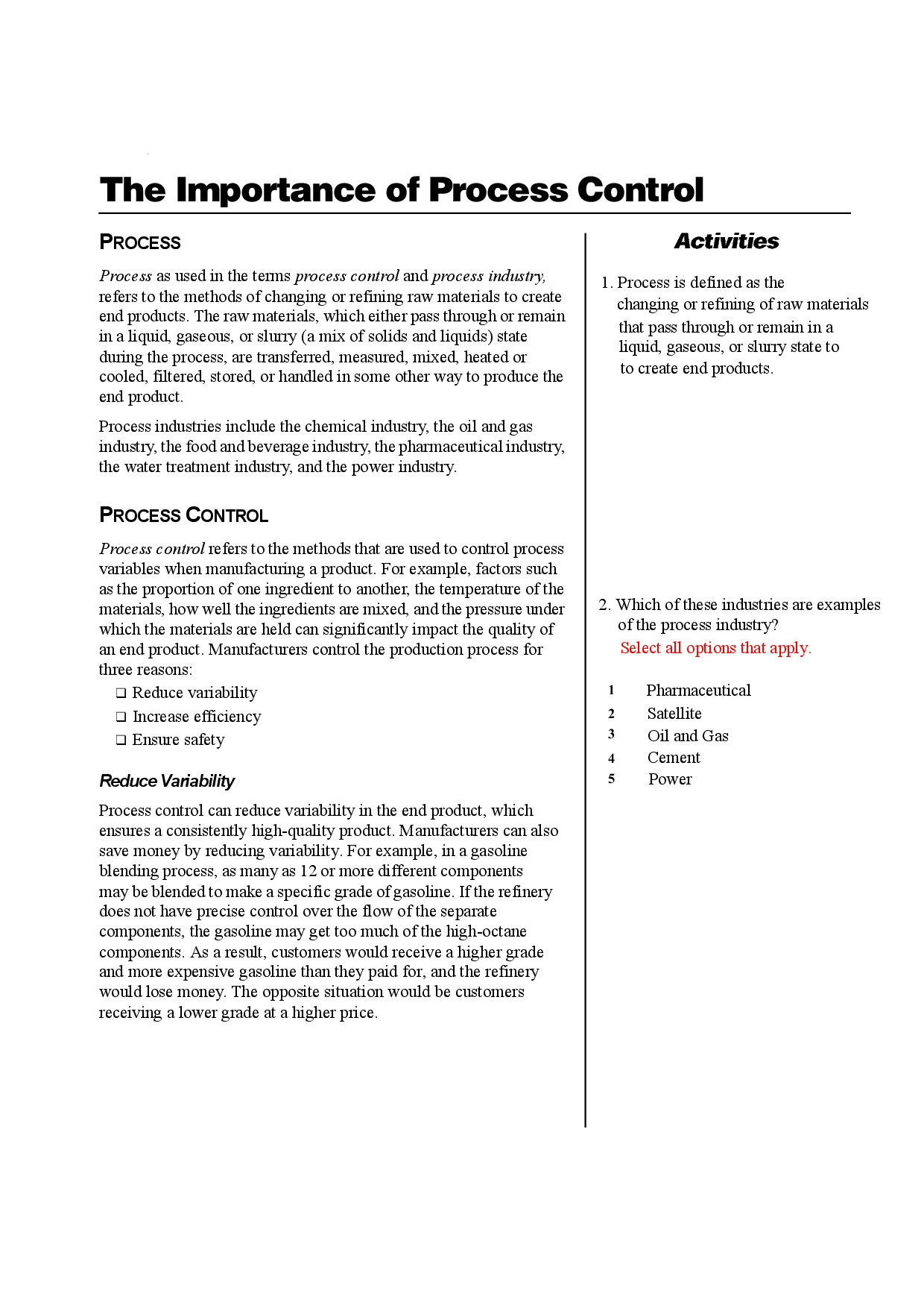 GATE Study Material Process Control (Instrumentation Engineering) - Page 4