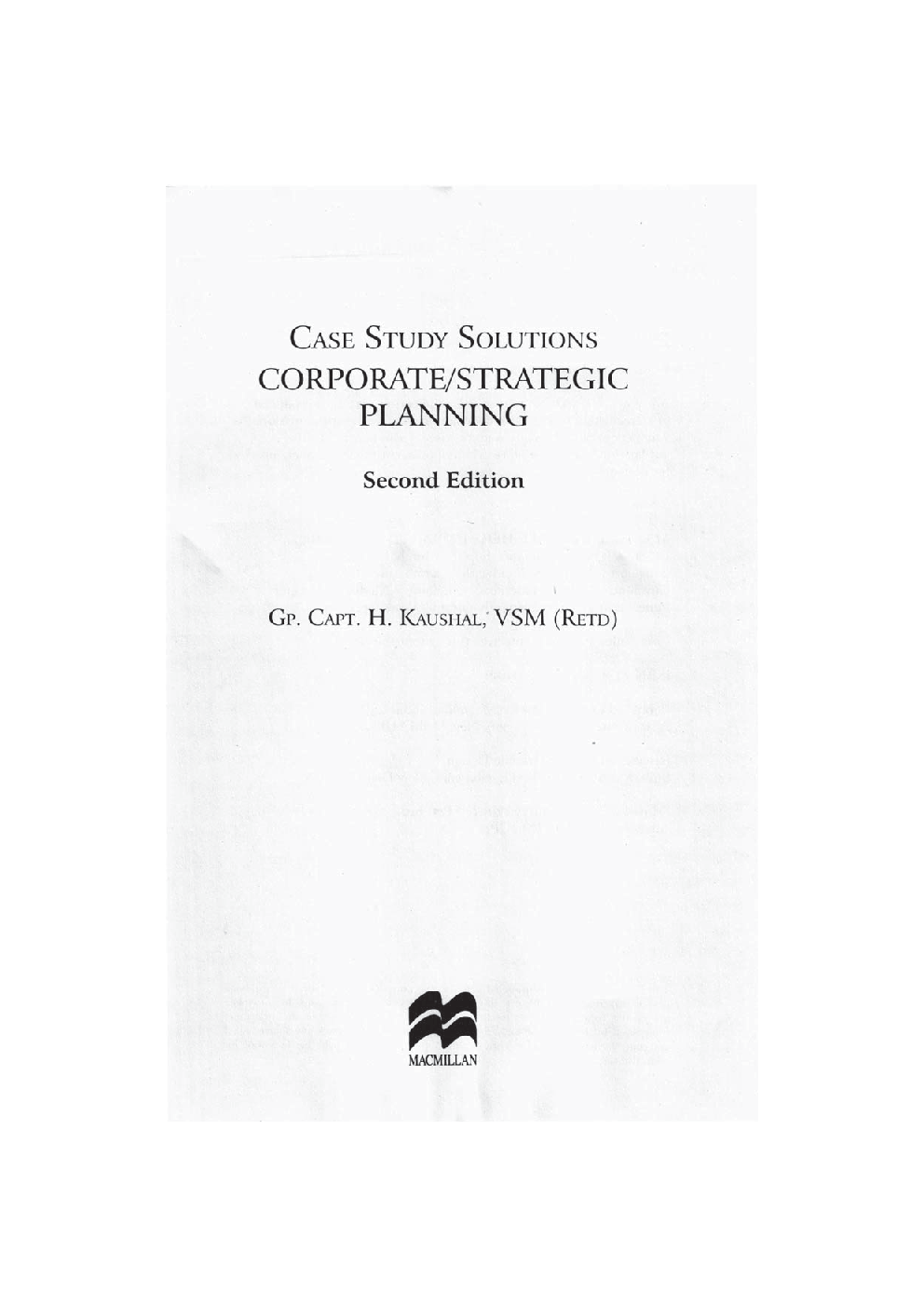 Case Study Solutions Corporate/Strategic Planning - Page 5