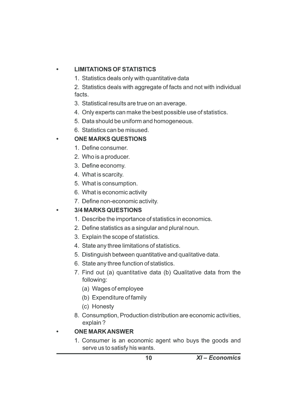 CBSE Support Material For Class 11 Economics (English) - Page 4