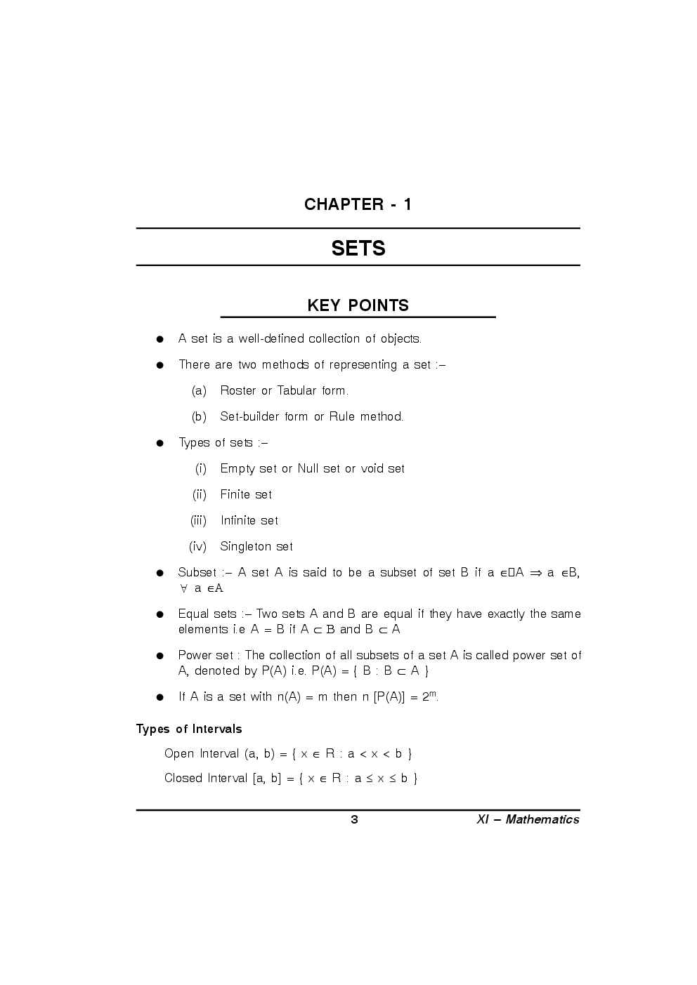 CBSE Support Material For Class 11 Mathematics - Page 3