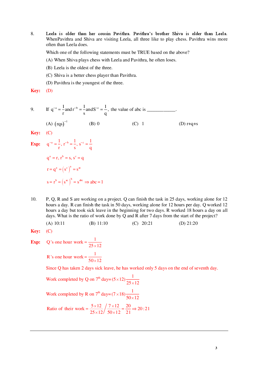 GATE General Aptitude Solved Paper For Electronics and Communication Engineering - Page 4