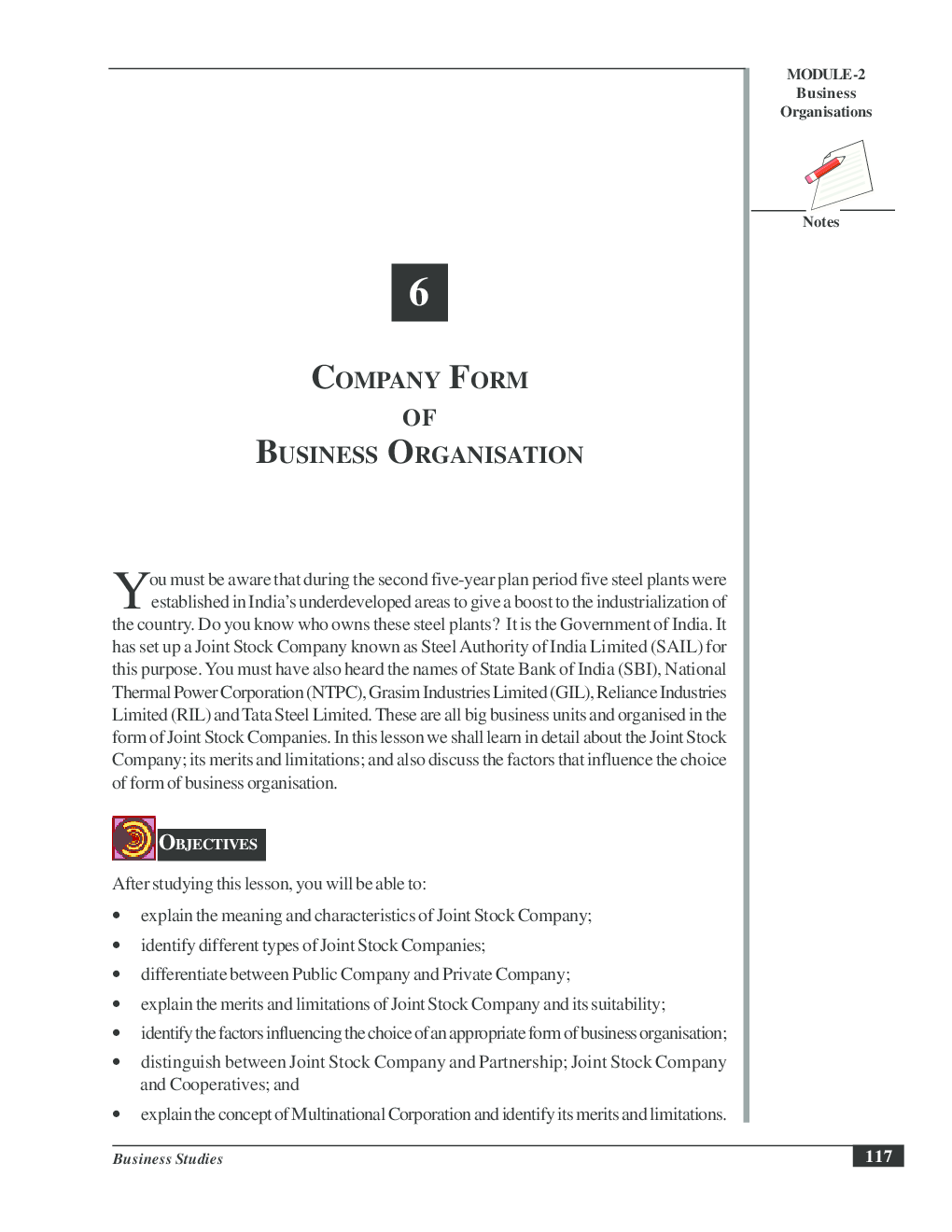 CBSE UGC NET : Company Forms Of Business Organisation (Commerce) - Page 2