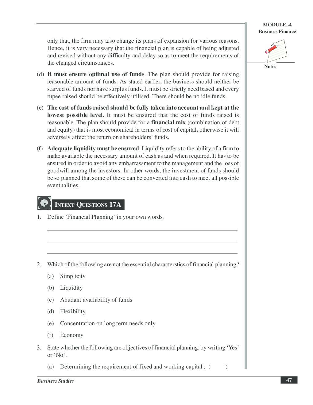 CBSE UGC NET : Financial Planning (Commerce) - Page 4