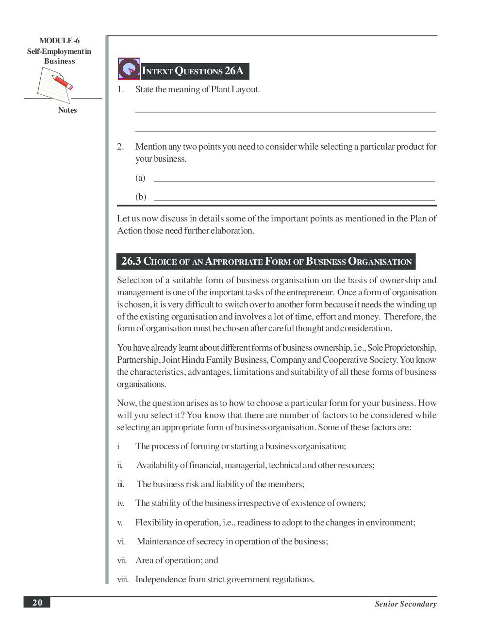 CBSE UGC NET : Setting Up A Small Business (Commerce) - Page 5