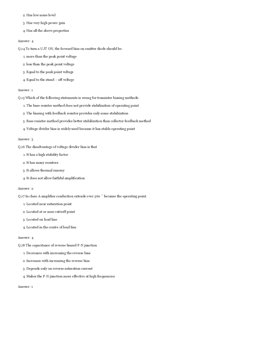 GATE Electronics Engineering Multiple Choice Questions With Answers - Page 4