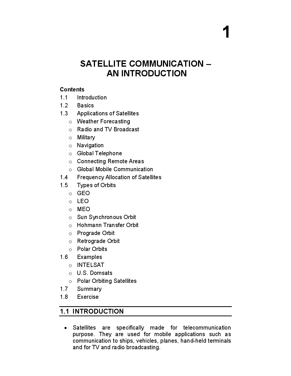 GATE Study Material Satellite Communication (Electronics Engineering) - Page 2