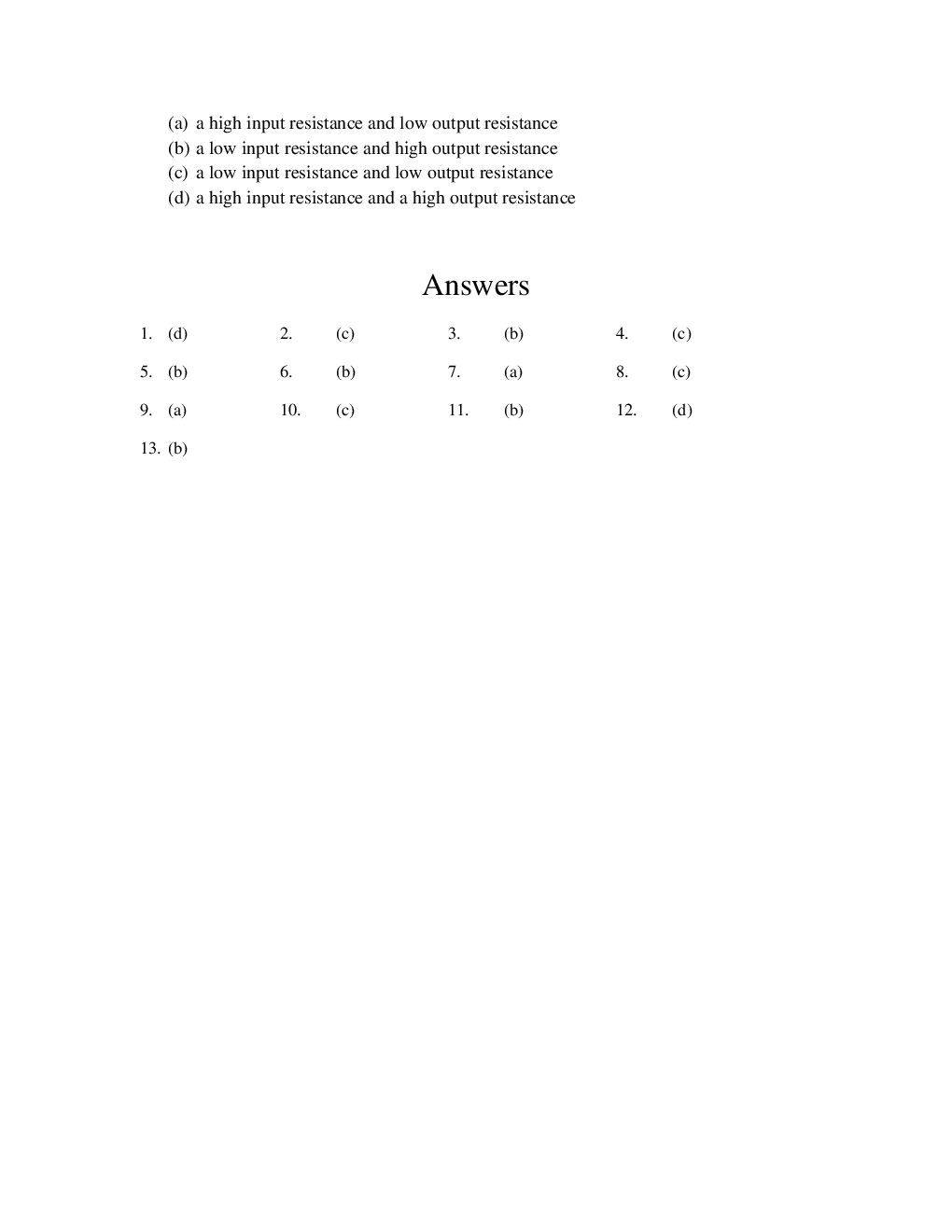 GATE Analog Circuits Objective Type Questions With Answers (Electronics Engineering) - Page 4