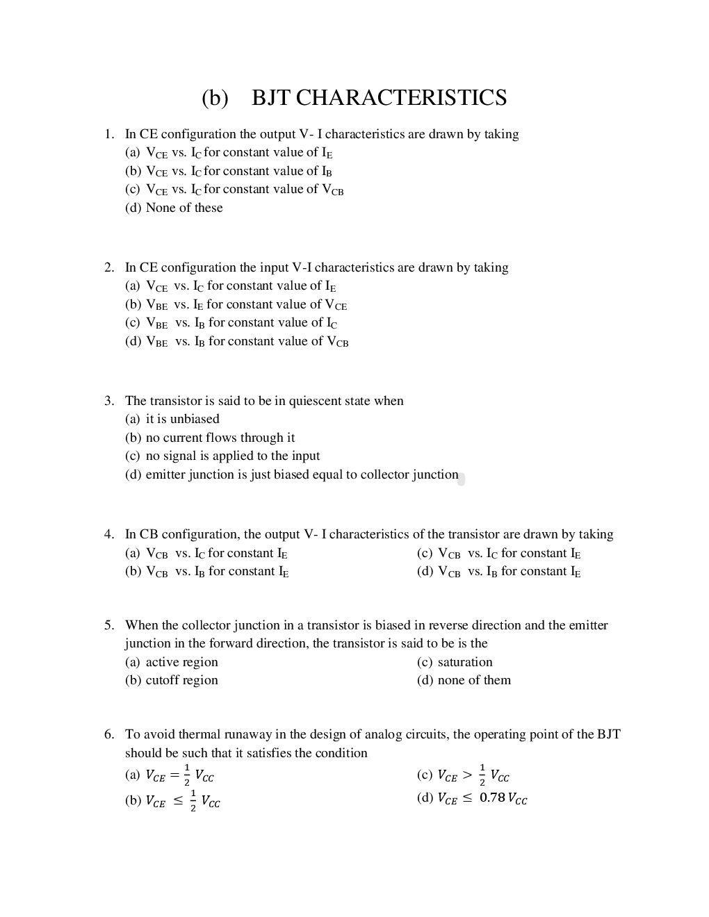 GATE Analog Circuits Objective Type Questions With Answers (Electronics Engineering) - Page 5