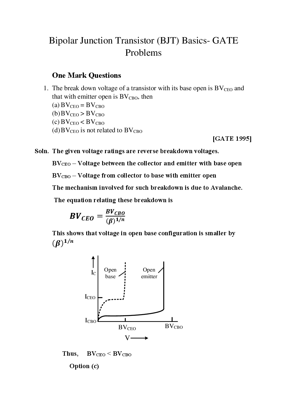 Download GATE 2022 Electronic Devices Objective Type Questions With