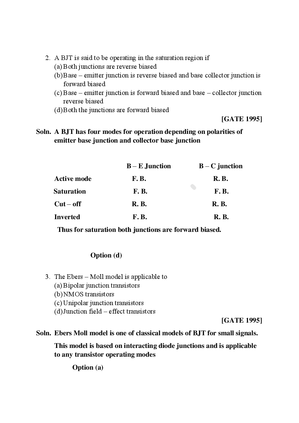 GATE Electronic Devices Objective Type Questions With Answers (Electronics Engineering) - Page 3