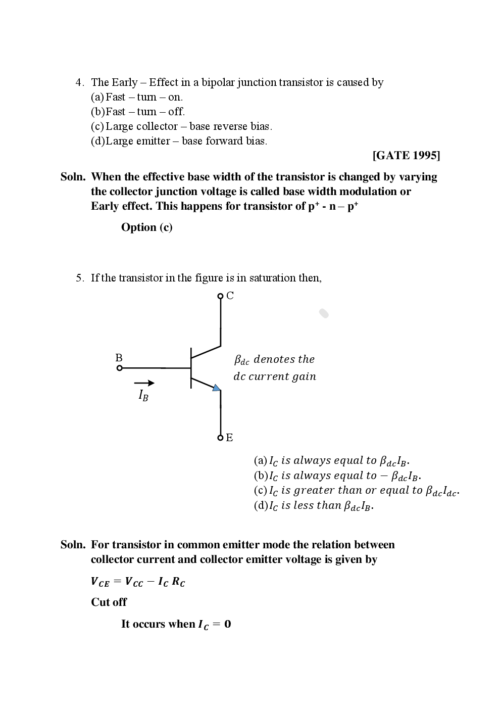 GATE Electronic Devices Objective Type Questions With Answers (Electronics Engineering) - Page 4