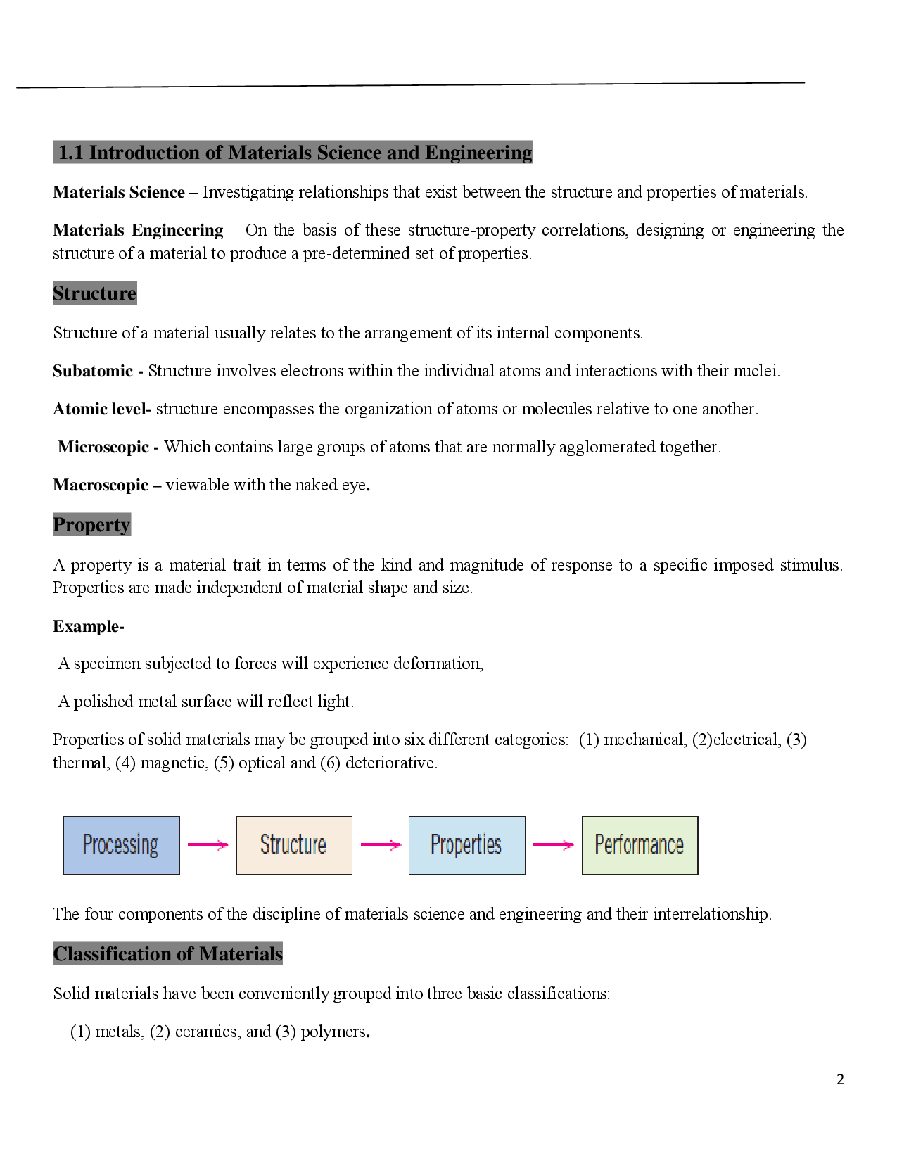 GATE Study Material Materials Engineering And Metallurgy (Production And Industrial Engineering) - Page 2