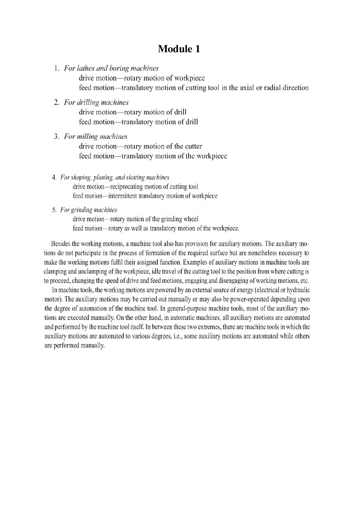 GATE Study Material Principle Of Machine Tools (Production And Industrial Engineering) - Page 4